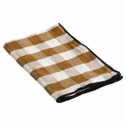 Sale Serviette Bourdon noir toile mimi | Linge De Table|Art De La Table