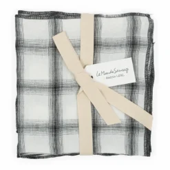 Hot Serviettes de table Highlands en lin lavé - Set de 4 | Linge De Table|Art De La Table