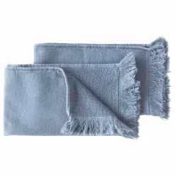 New Serviettes d'invité en coton bio Luna - Set de 2 | Linge De Bain