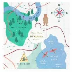 Hot Serviettes en papier Camping Adventure Enfant Décoration De Fête
