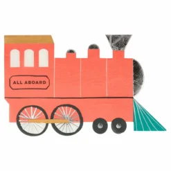 Sale Serviettes en papier Train - Set de 16 Enfant Décoration De Fête