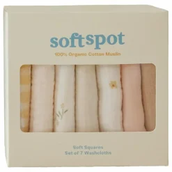 Hot Serviettes Picnic en coton bio - Set de 7 | Langes|Puériculture