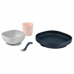 New Set vaisselle silicone 4 pièces | Premiers Repas|Puériculture