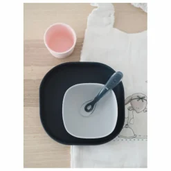 New Set vaisselle silicone 4 pièces | Premiers Repas|Puériculture