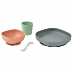 Clearance Set vaisselle silicone 4 pièces | Premiers Repas|Puériculture