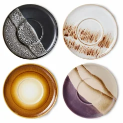 New Sous-tasses 70's - Set de 4 Art De La Table