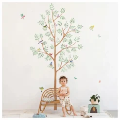 Hot Sticker Géant Arbre de Printemps Enfant Déco Murale Enfant