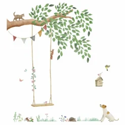 New Sticker géant Balançoire Enfant Déco Murale Enfant