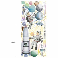 Hot Sticker géant Espace Enfant Décoration Murale|Déco Murale Enfant