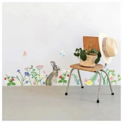 Stickers easy Lapin de printemps Enfant Décoration Murale|Déco Murale Enfant
