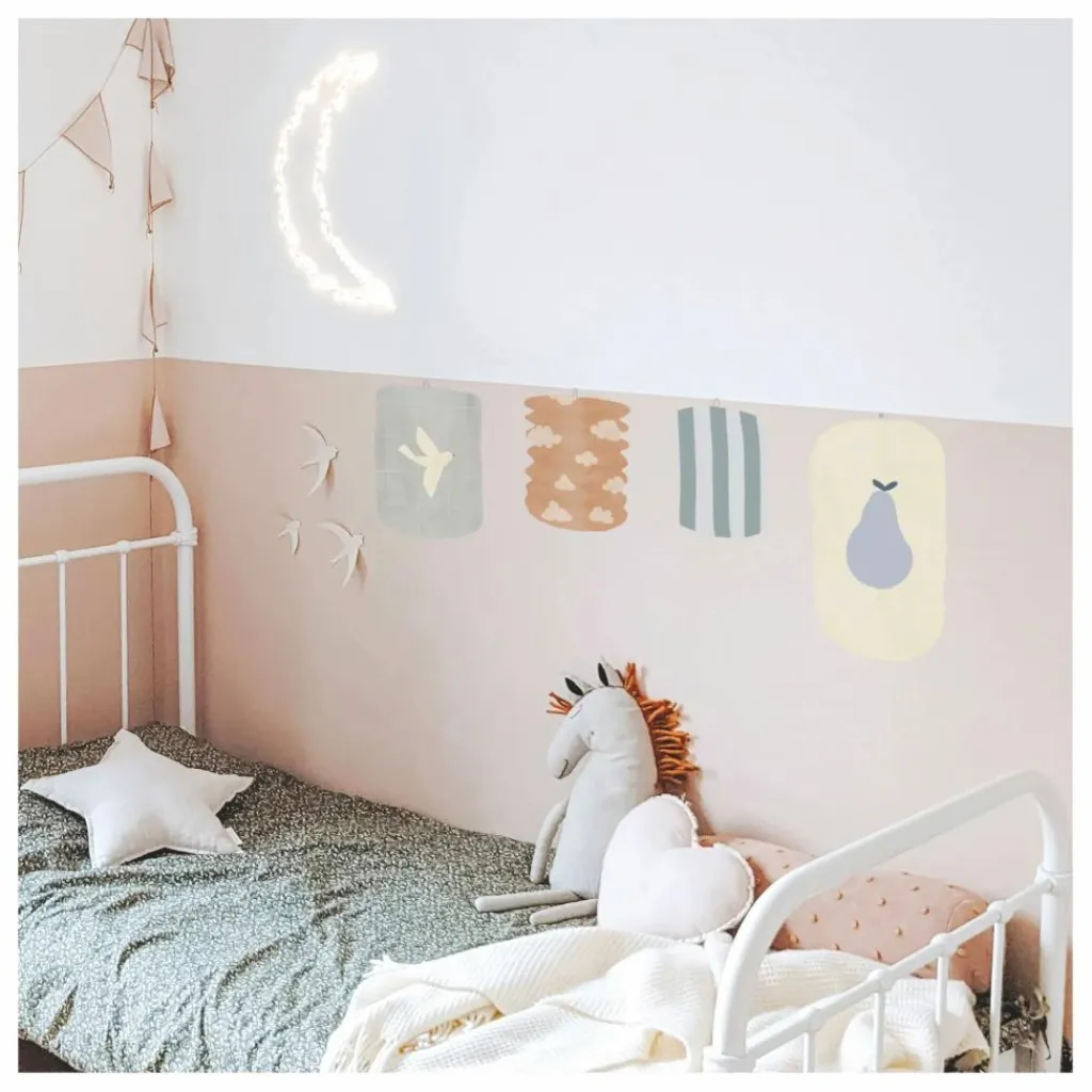 New Stickers Lampions | Enfant Décoration Murale|Déco Murale Enfant