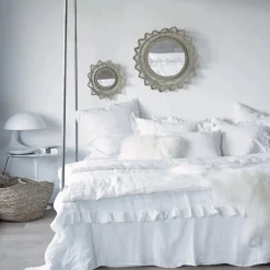 Hot Taie d'oreiller Boho en Lin Lavé | Linge De Lit