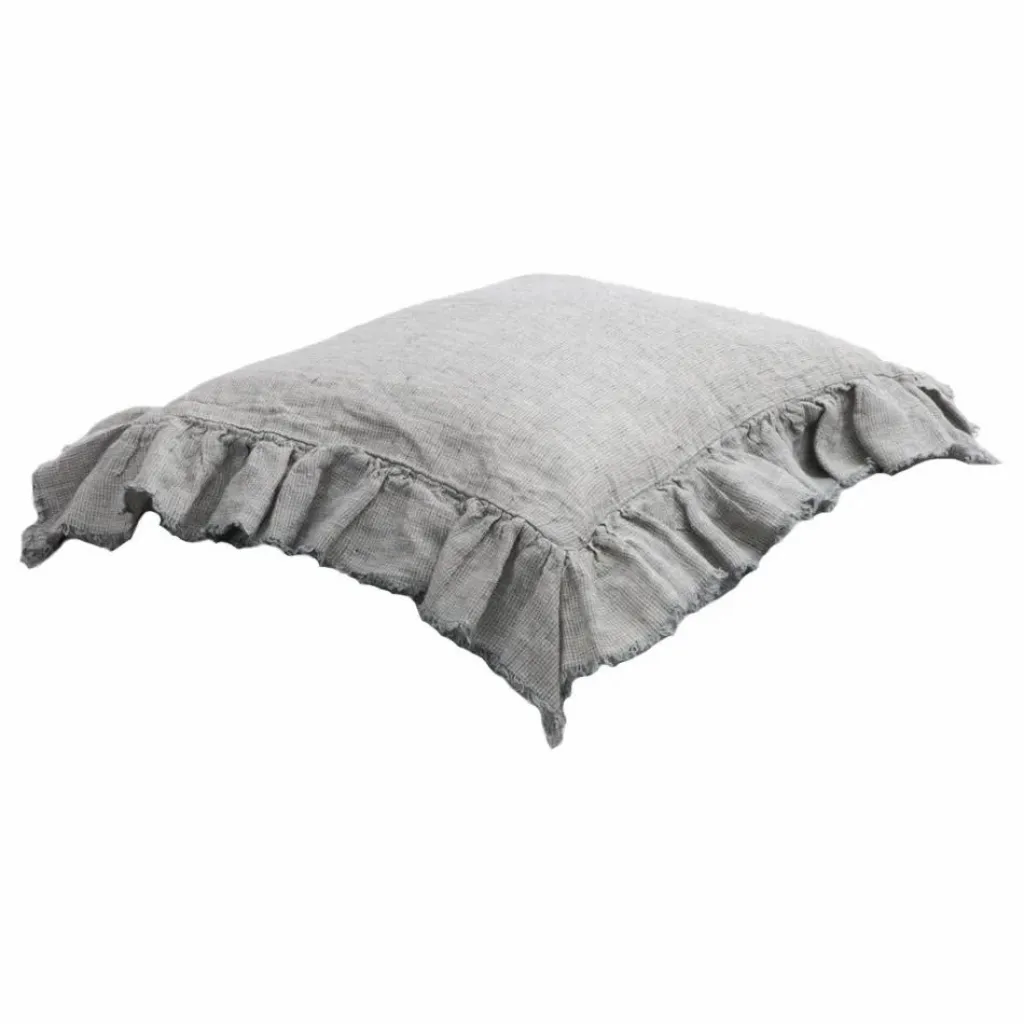 New Taie d'oreiller Boho en Lin Lavé shaker | Linge De Lit