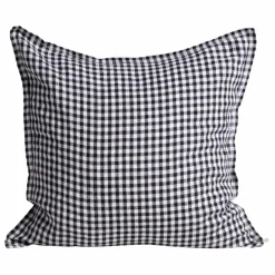 Online Taie d'oreiller en lin lavé vichy | Linge De Lit