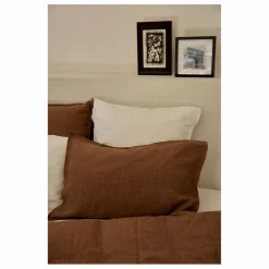 Clearance Taie d'oreiller en lin lavé vichy | Linge De Lit