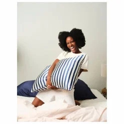 Discount Taie d'oreiller en soie de mûrier imprimé Rayures | Femme Linge De Lit|Soins Des Cheveux