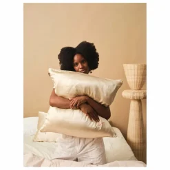 Best Taie d'oreiller en soie de mûrier | Femme Linge De Lit|Soins Des Cheveux