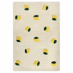 Hot Tapis Citrons en laine | Enfant Tapis|Tapis Enfant