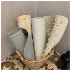 New Tapis de bain anti-dérapant en caoutchouc naturel | Enfant L'Heure Du Bain|Linge De Bain Enfant