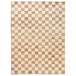 Clearance Tapis en jute et laine Check | Tapis