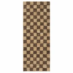 New Tapis en jute et laine Check | Tapis