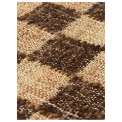 New Tapis en jute et laine Check | Tapis