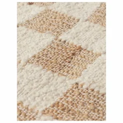 Online Tapis en jute et laine Check | Tapis