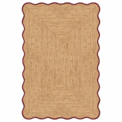 Sale Tapis en jute Scallop | Tapis