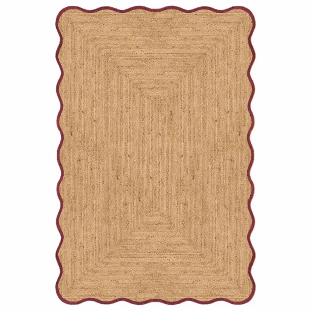 Sale Tapis en jute Scallop | Tapis