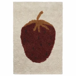 Clearance Tapis en laine Fruiticana fraise Enfant Tapis|Tapis Enfant