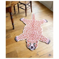 Outlet Tapis léopard en laine | Enfant Tapis|Tapis Enfant
