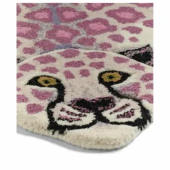 Outlet Tapis léopard Lilly | Lilas Enfant Tapis|Tapis Enfant