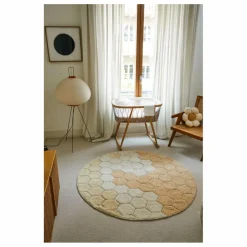 Sale Tapis rond Honeycomb | Enfant Tapis|Tapis Enfant