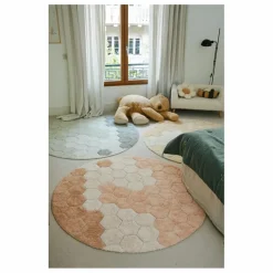 Hot Tapis rond Honeycomb | Enfant Tapis|Tapis Enfant