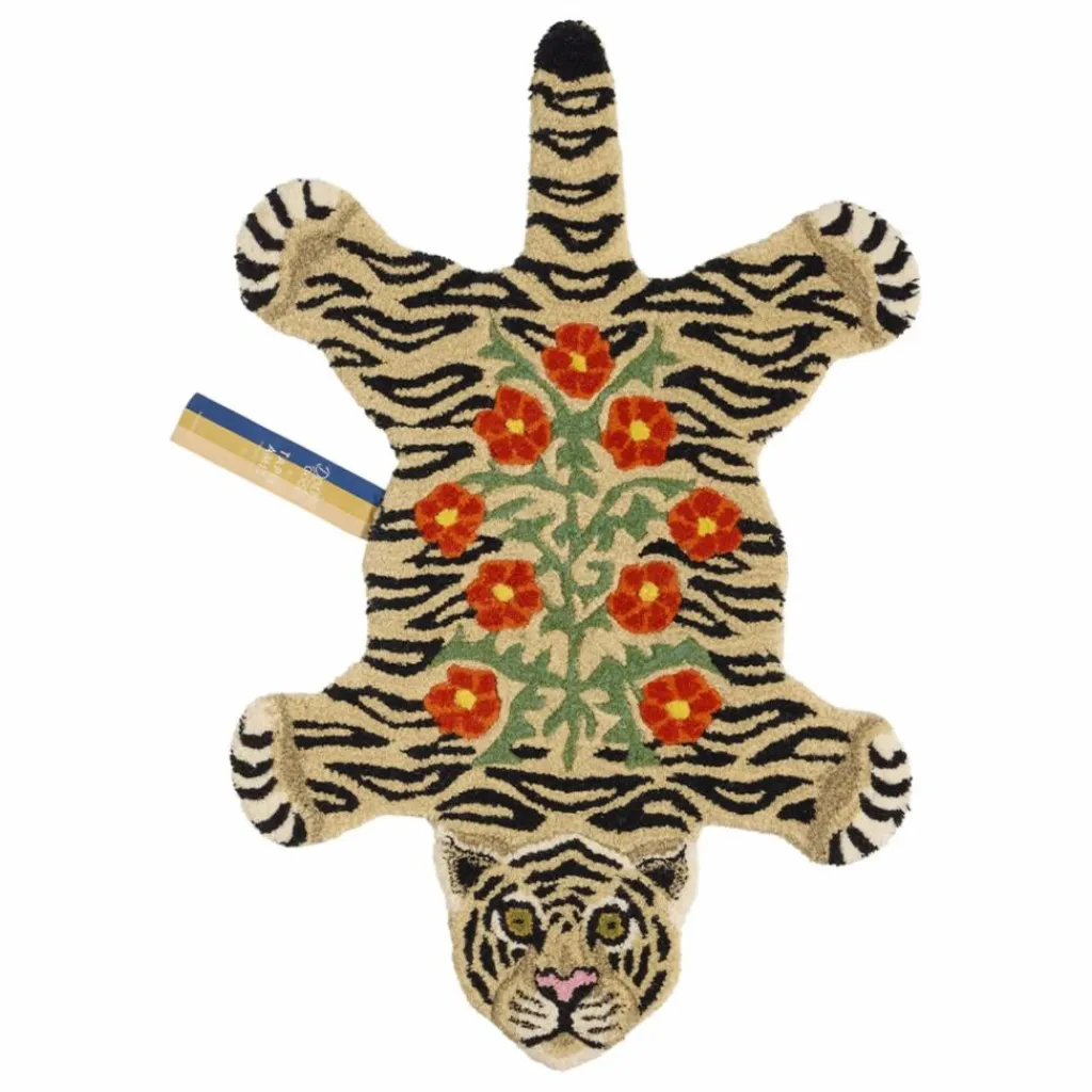 Sale Tapis tigre à fleurs | Enfant Tapis|Tapis Enfant