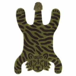 New Tapis tufté Safari Tigre 160x120 cm | Enfant Tapis|Tapis Enfant