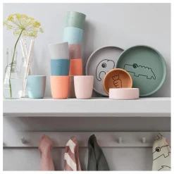 Tasse en silicone - Set de 3 | Enfant Vaisselle Enfant