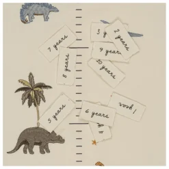 Clearance Toise Dino en coton bio Enfant Décoration Murale|Cadeau De Naissance
