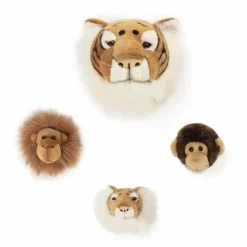 Sale Trophées Jungle - Set de 3 Enfant Décoration Murale|Déco Murale Enfant
