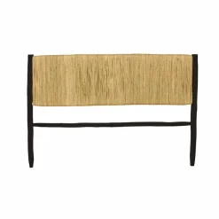 Discount Tête de lit en bois brut et palme | Lits, Tables De Chevet