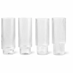 Outlet Verres long Ripple - Set de 4 Art De La Table